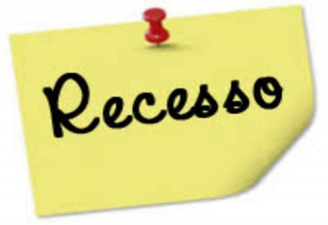 COMUNICADO DE RECESSO LEGISLATIVO